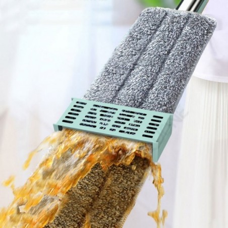 Esfregão Rodo Magico Mop Flat Retrátil 360° Com Refil 134 Cm - Feira da Madrugada SP