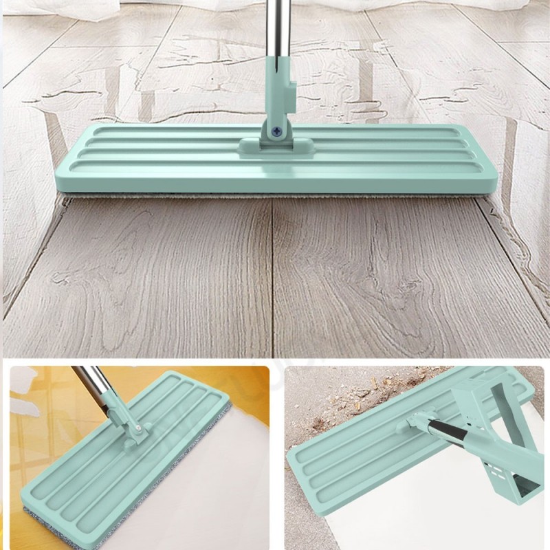 Esfregão Rodo Magico Mop Flat Retrátil 360° Com Refil 134 Cm - Feira da Madrugada SP