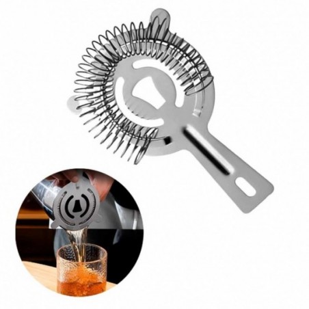 Coador De Gelo Strainer Profissional Inox Barman Drinks Bebidas - Compre Agora!