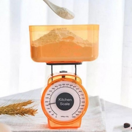 Balança De Cozinha Analógica De Até 1Kg Colors - Feira da Madrugada SP