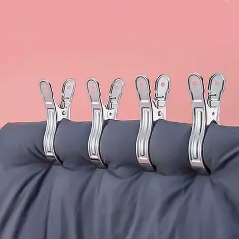 Prendedor Para Edredom 2 Peças De Inox Grande  - Compre Agora!
