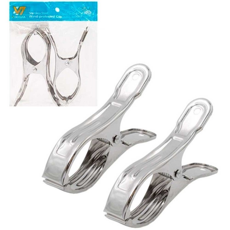 Prendedor Para Edredom 2 Peças De Inox Grande  - Compre Agora!