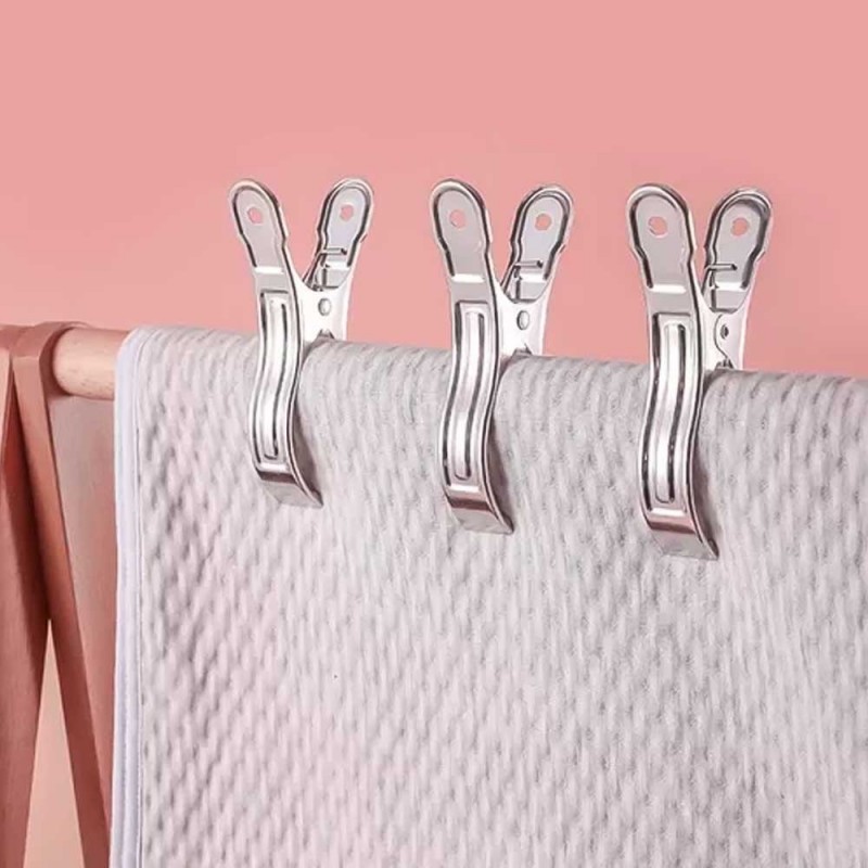 Prendedor Para Edredom 2 Peças De Inox Grande  - Compre Agora!