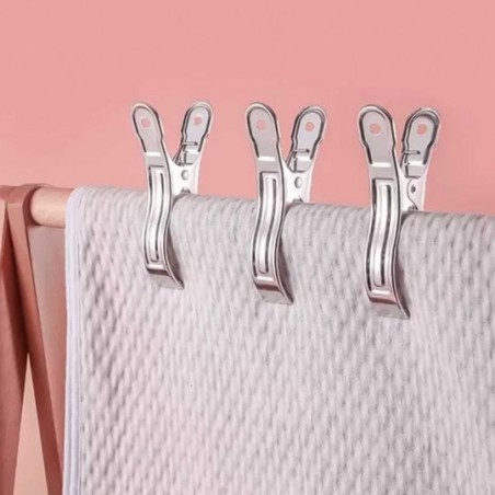 Prendedor Para Edredom 2 Peças De Inox Grande  - Compre Agora!