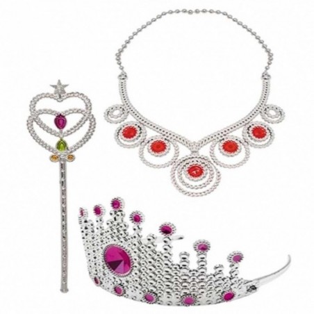 Kit Princesa Infantil Com Coroa E Acessórios 3 Peças WellKids - Compre Agora!