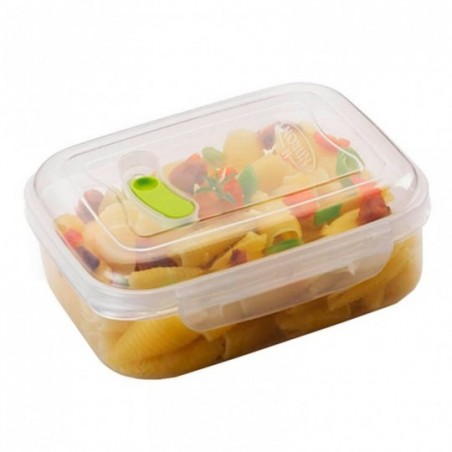 Kit 2 Potes Porta Mantimentos 600ml Com Tampa Trava E Válvula - Feira da Madrugada SP
