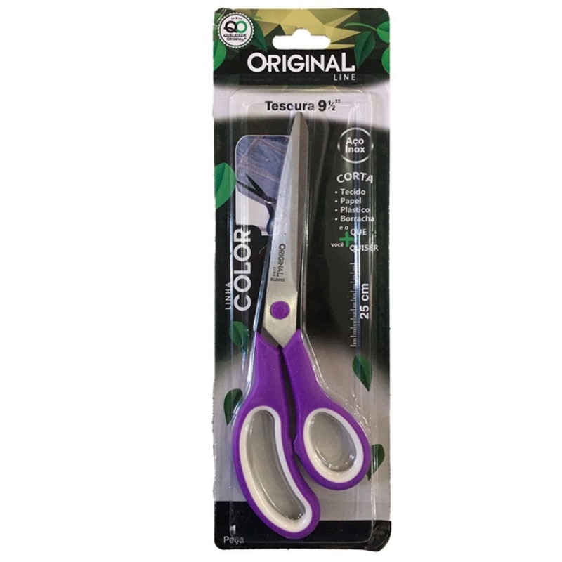 Tesoura Multiuso De Inox Corta Tecido Papel Colors 7½'' 19,4Cm -Compre Agora!