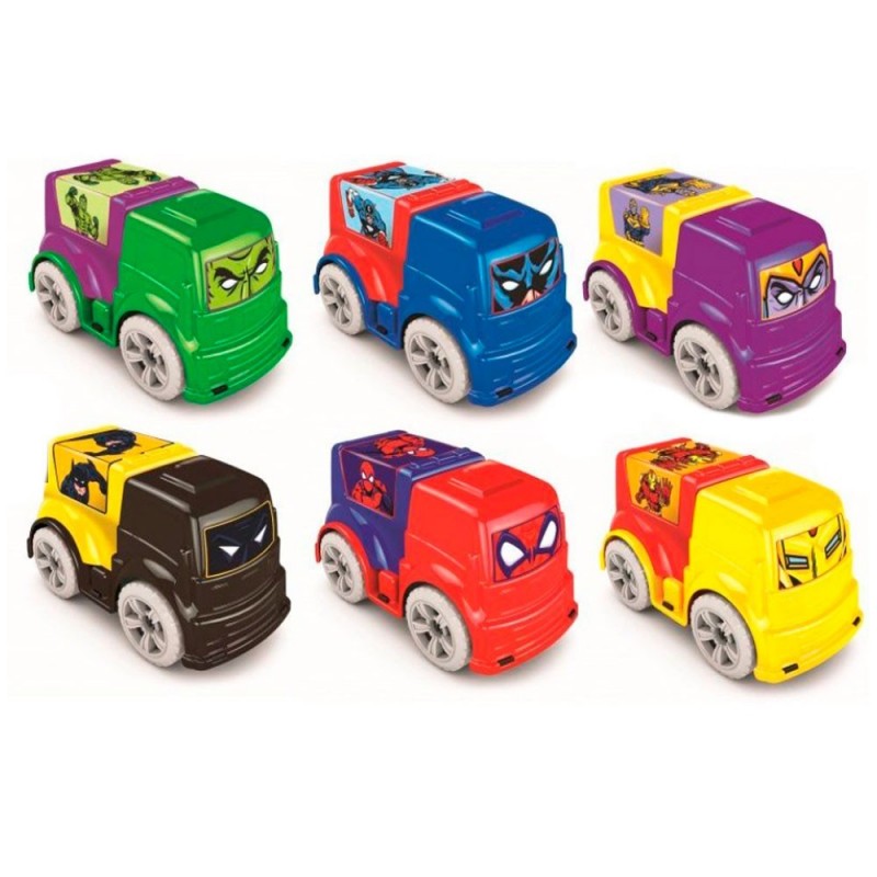 Mini Carrinho De Plástico Liga Dos Defensores Super-heróis - Compre Agora!