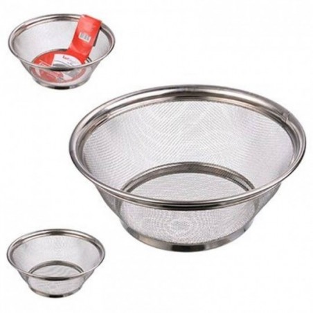 Escorredor Multiuso De Alimentos Em Aço Inox 25 Cm