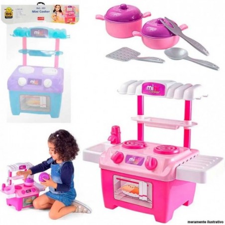 Cozinha Fogão Mini Cooker Solapa Com 14 Acessórios BS Toys - Compre Agora!