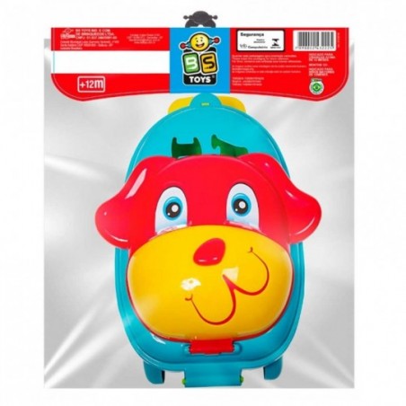 Carrinho Baú Mochila C/ Rodas Didático Cachorrinho Brinquedo - Feira da Madrugada SP