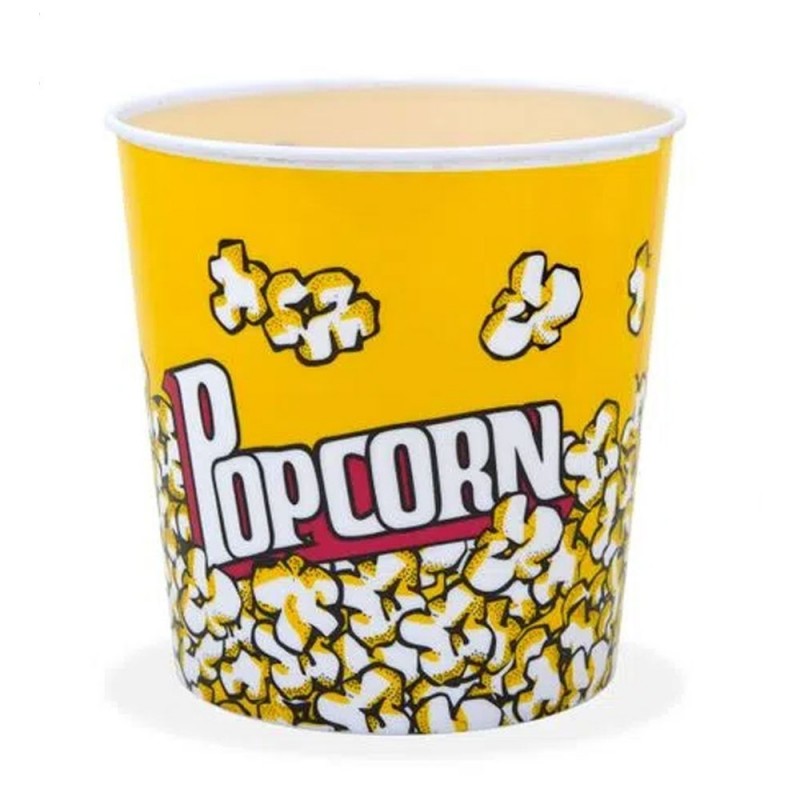 Kit 2 Baldes De Pipoca 2,7 Litros Popcorn Plástico - Feira da Madrugada SP