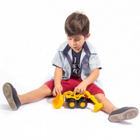 Trator Retroescavadeira Brinquedo Infantil Solapa Bs Toys