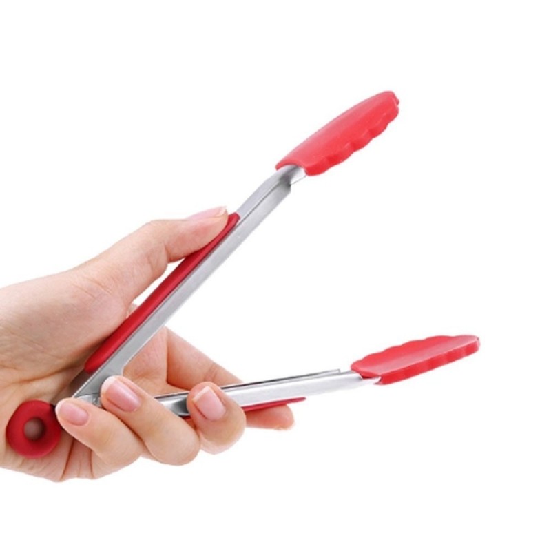 Pegador De Alimentos Em Silicone Utensílio 26 Cm - Feira da Madrugada SP
