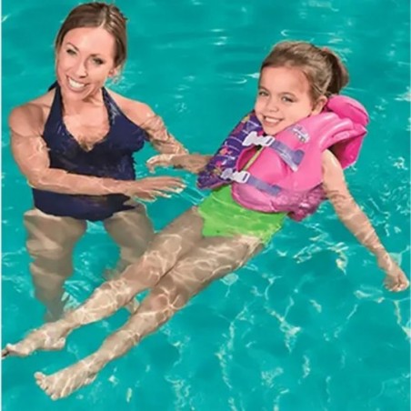 Colete Infantil Inflável Colorido Girls Para Piscina 45 Cm - Feira da Madrugada SP