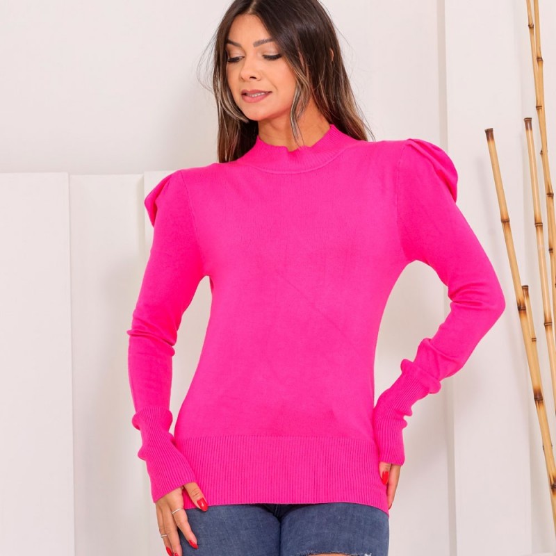 Blusa Modal Feminina Manga Longa Princesa Bufante - Feira da Madrugada SP