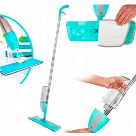 Rodo Esfregão Spray Mop Magico Limpeza Com Reservatório 400ml - Feira da Madrugada SP