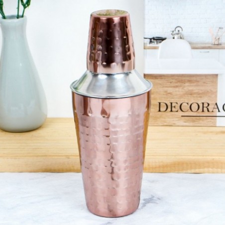 Kit Bar Coqueteleira Drinks Clássico 5 Peças Inox Rose God  - Feira da Madrugada SP