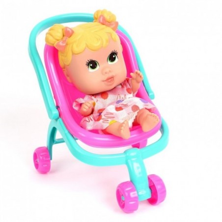 Kit Boneca + Carrinho De Passeio + Cadeirinha De Bebe Brinquedo - Feira da Madrugada SP