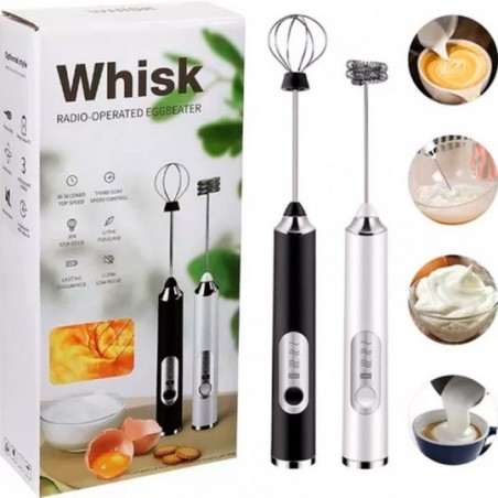 Misturas De Bedidas Ovos Portátil Mixer Elétrico 2 Peças Whisk - Feira da Madrugada SP
