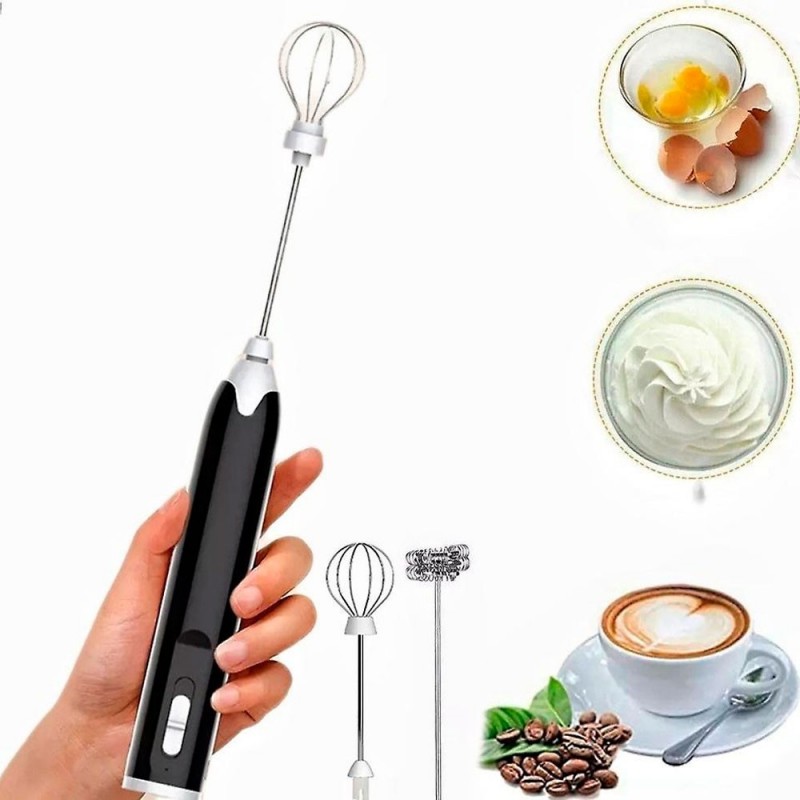 Misturas De Bedidas Ovos Portátil Mixer Elétrico 2 Peças Whisk - Feira da Madrugada SP