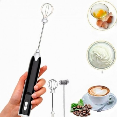 Misturas De Bedidas Ovos Portátil Mixer Elétrico 2 Peças Whisk - Feira da Madrugada SP