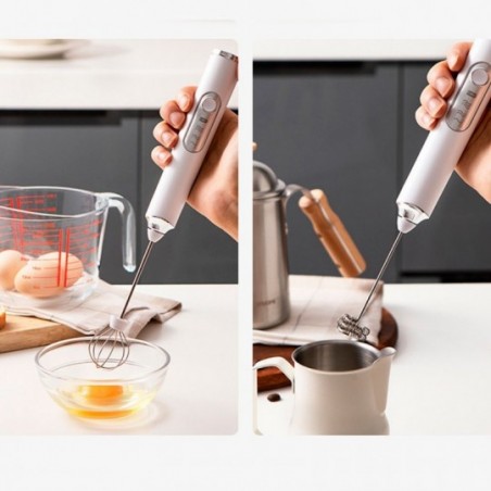 Misturas De Bedidas Ovos Portátil Mixer Elétrico 2 Peças Whisk - Feira da Madrugada SP