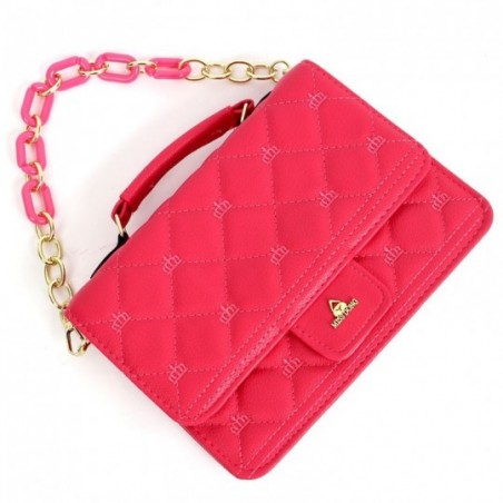 Bolsa De Mão Princesa Estruturada Alça Corrente Alto Relevo - Compre Agora!