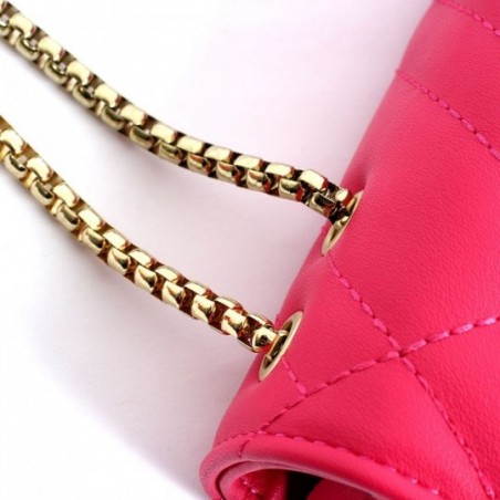 Bolsa De Luxo Matelassê Transversal Com Alça De Corrente - Compre Agora!