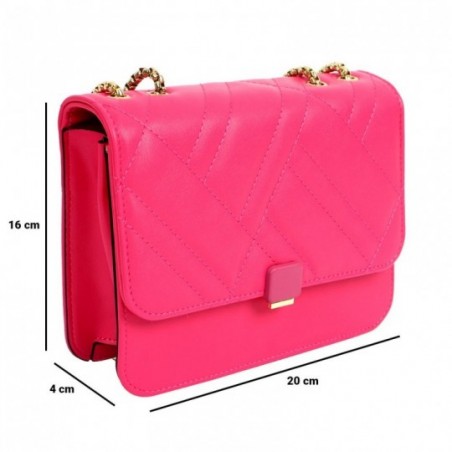 Bolsa De Luxo Matelassê Transversal Com Alça De Corrente - Compre Agora!