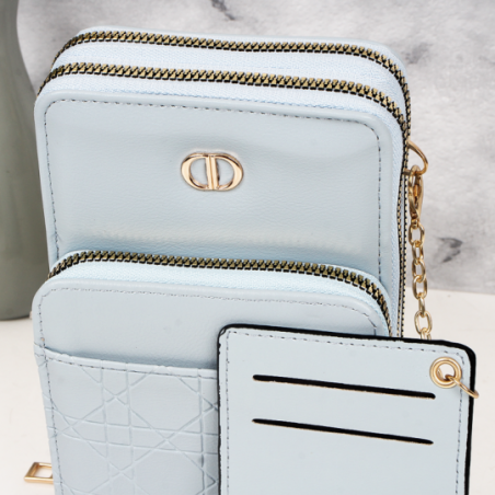 Bolsa Feminina Transversal Com 3 Divisórias E Porta Cartão - Compre Agora!