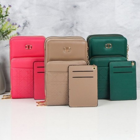 Bolsa Feminina Transversal Com 3 Divisórias E Porta Cartão - Compre Agora!