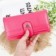 Carteira Feminina Grande Elegante Com Botão Decorativo - Compre Agora!