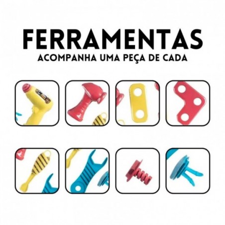 Kit 8 Ferramentas De Brinquedo Infantil Zuca Toys - Compre Agora!