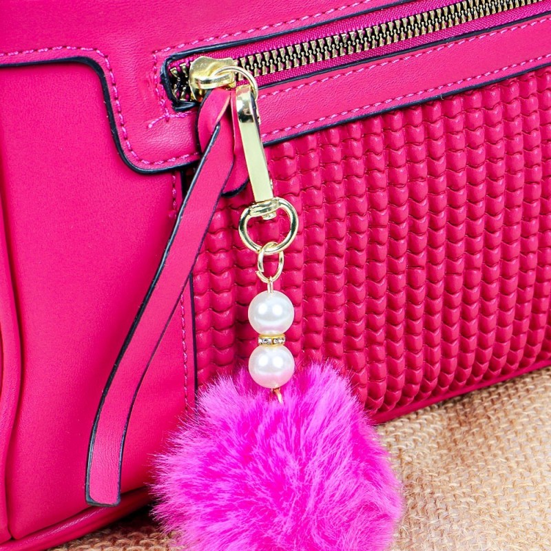 Bolsa Tote Feminina Média Social Detalhes Em Alto Relevo Pompom - Compre Agora!