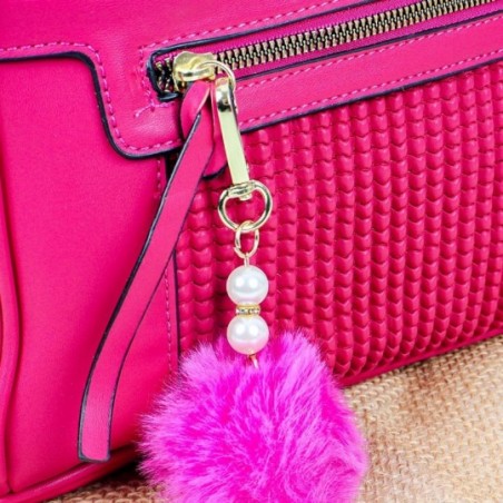 Bolsa Tote Feminina Média Social Detalhes Em Alto Relevo Pompom - Compre Agora!