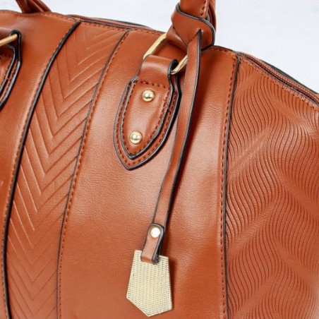 Bolsa Luxo Feminina De Ombro Alça Dupla Pingente Dourado - Compre Agora!