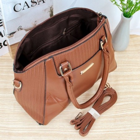 Bolsa Feminina De Ombro Bowler Bag Elegante Grande - Feira da Madrugada SP