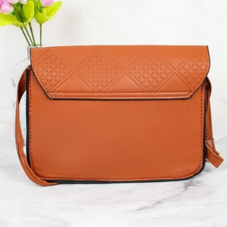 Bolsa Transversal Feminina Detalhes Em Alto Relevo - Compre Agora!