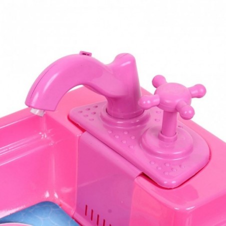 Pia Fogão C/ Acessórios Brinquedo Infantil Sai Água De Verdade