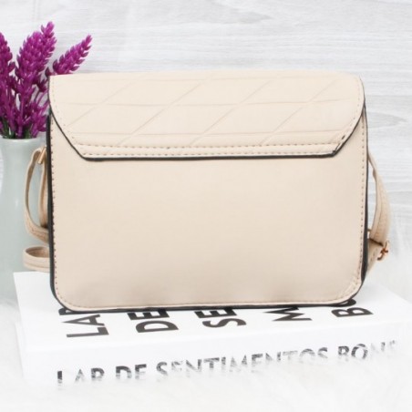 Bolsa Transversal Clássica Alto Relevo Quadrada Feminina - Feira da Madrugada SP