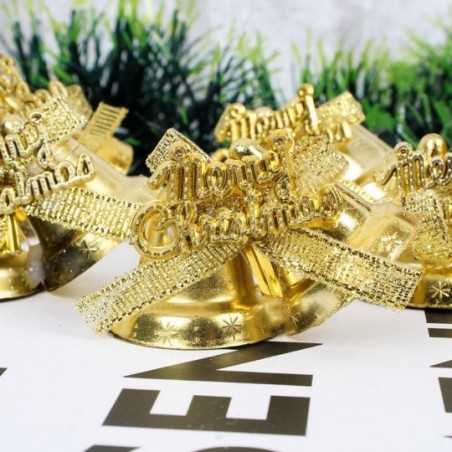 Pendente Sino Duplo Dourado 6 Peças 3cm Enfeite Natal - Compre Agora!