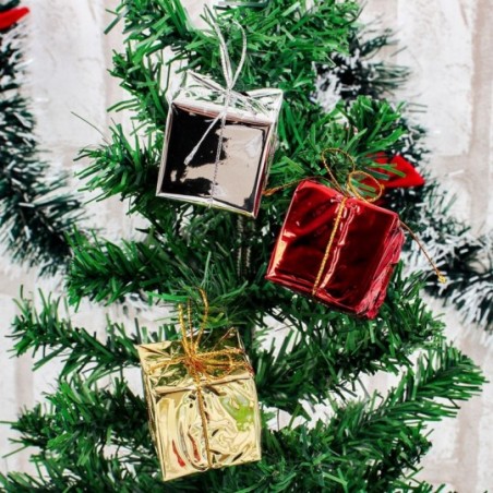 Presente Enfeite De Natal Pendente 6 Peças 4 Cm - Feira da Madrugada SP