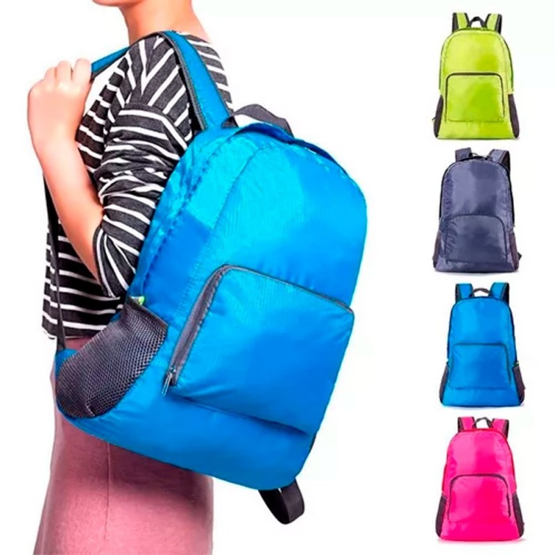 Mochila Dobrável À Prova D' água Design Exclusivo Unissex Escolar - Feira da Madrugada SP