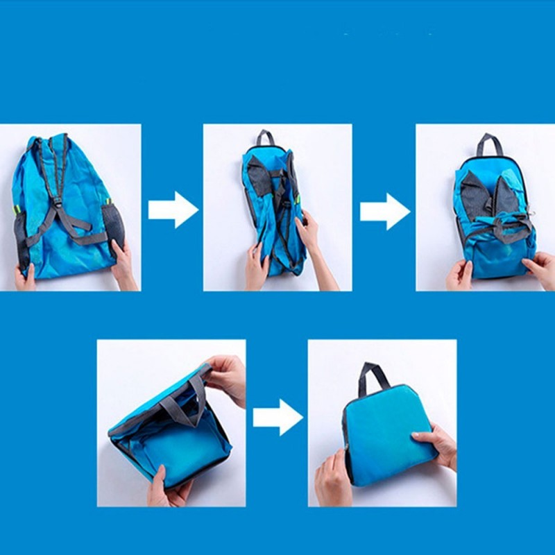 Mochila Dobrável À Prova D' água Design Exclusivo Unissex Escolar - Feira da Madrugada SP