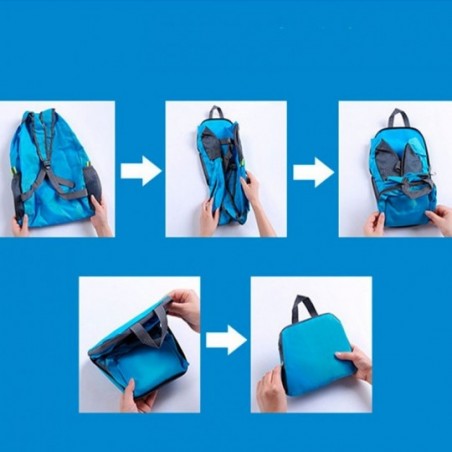 Mochila Dobrável À Prova D' água Design Exclusivo Unissex Escolar - Feira da Madrugada SP
