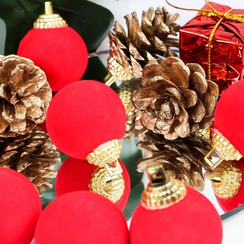 Kit Pendentes Para Árvore 12 Peças 3cm Enfeite Natal - Compre Agora!