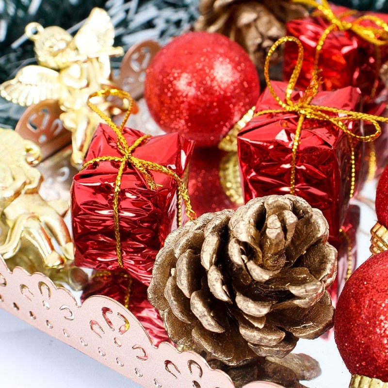 Kit 12 Pendentes Enfeites Para Árvore De Natal 3,5cm - Compre Agora!
