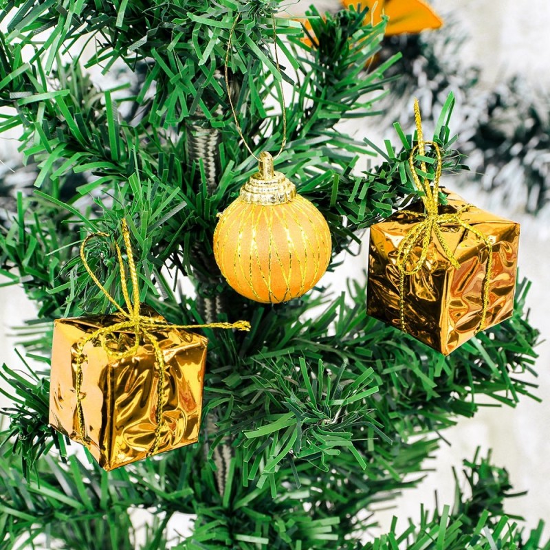 Kit Presente Bolas De Natal Enfeite Pendente 9 Peças 2,5 Cm - Feira da Madrugada SP