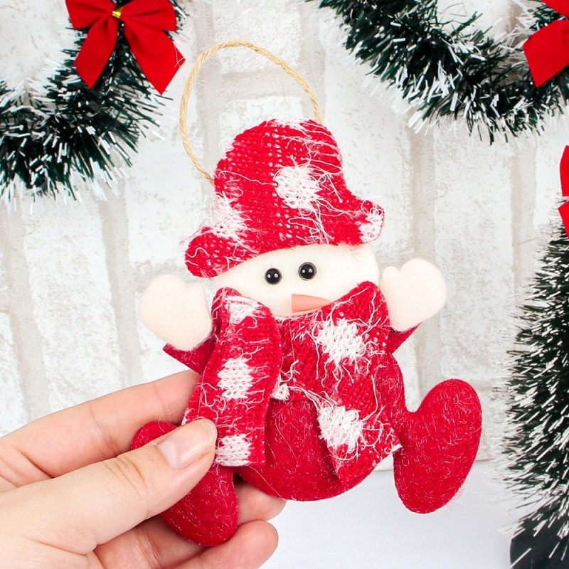 Enfeite Pendente Boneco Papai Noel De Natal 13 Cm - Feira da Madrugada SP